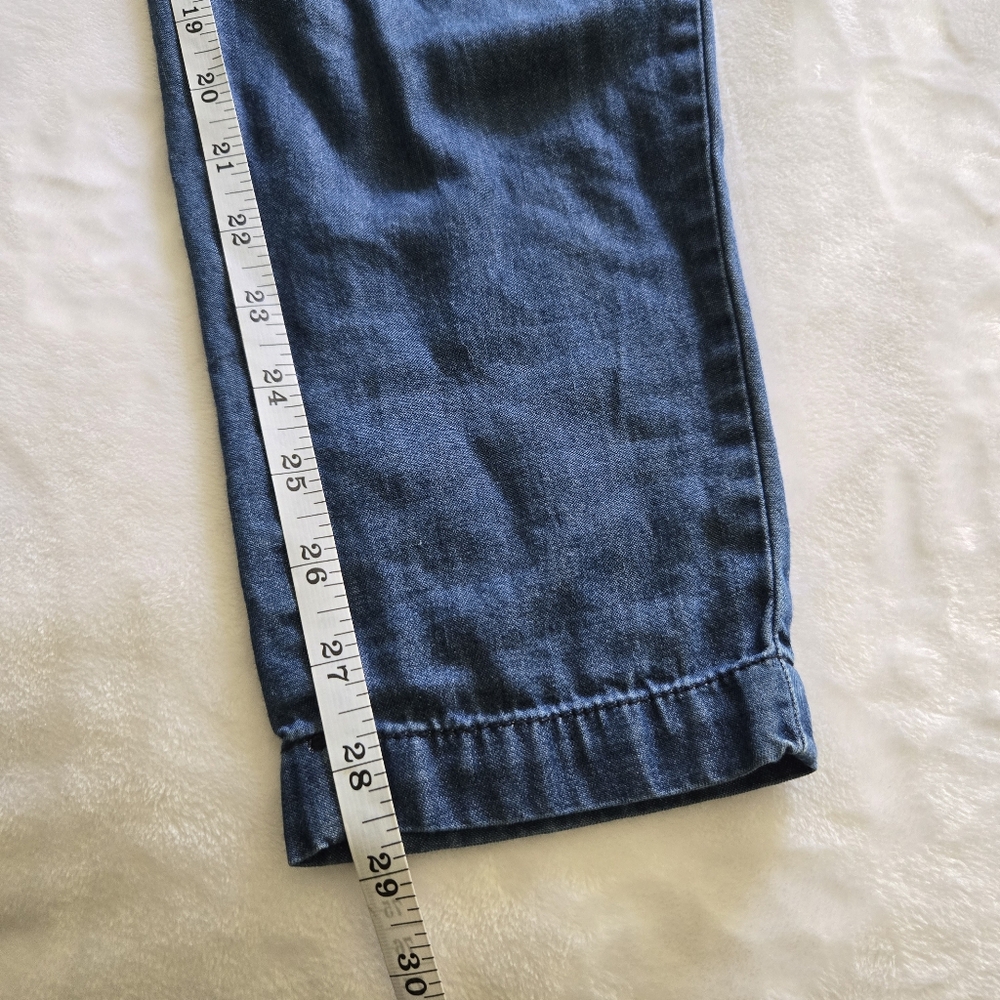 L.O.G.G Jumpsuit Women's 6 Chambray Denim Y2k Blue 1 Piece Overalls Romper - Picture 10 of 12